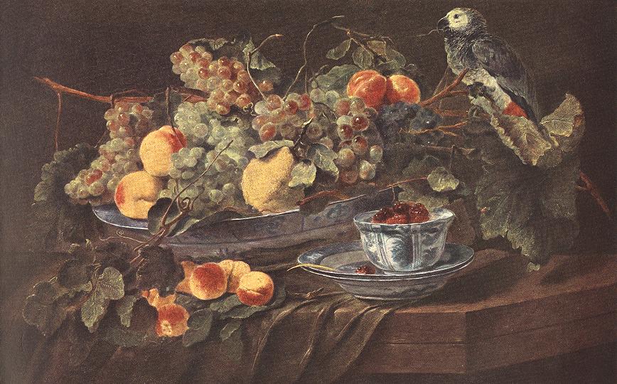 Still-life with Fruits and Parrot sdg